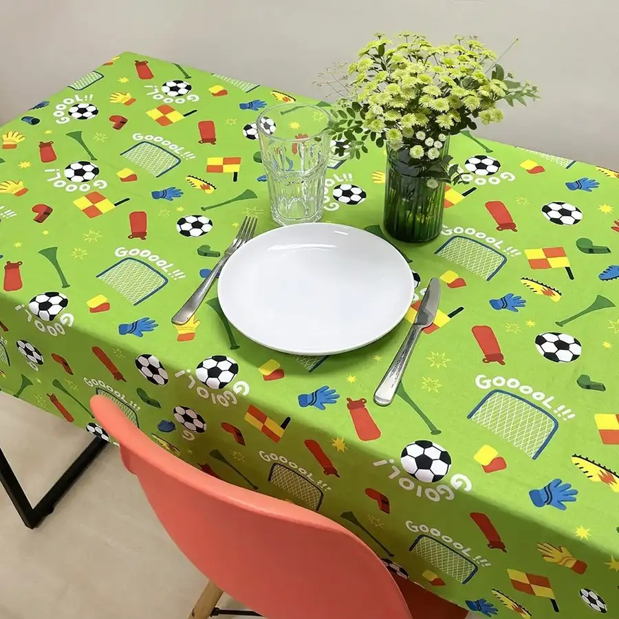 Toalha de Mesa Futebol Verde – Copa 2026