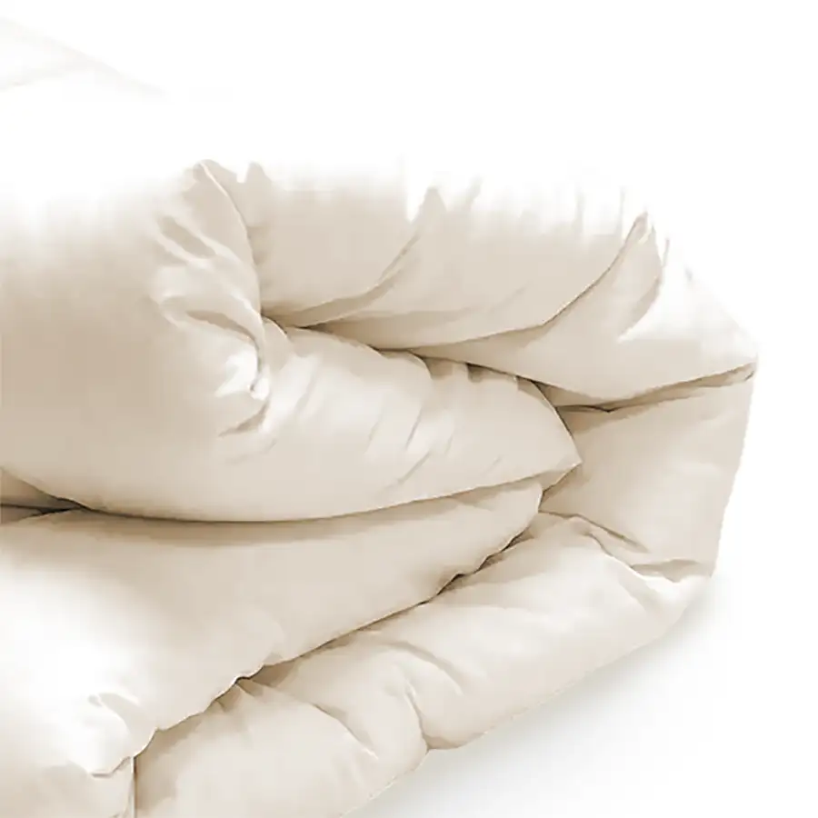 Colcha com Elástico Lisa Off White