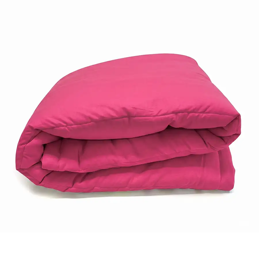 Colcha com Elástico Lisa Rosa Pink