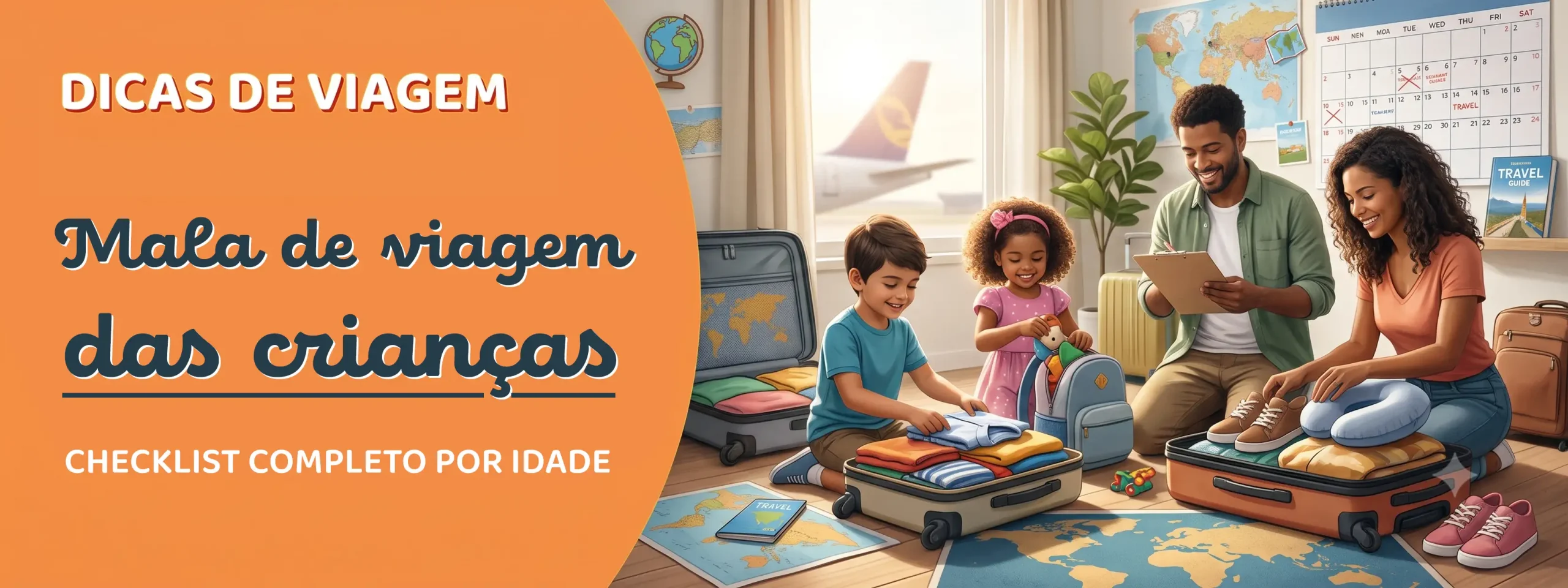 O que colocar na mala das crianças - Viagem de férias