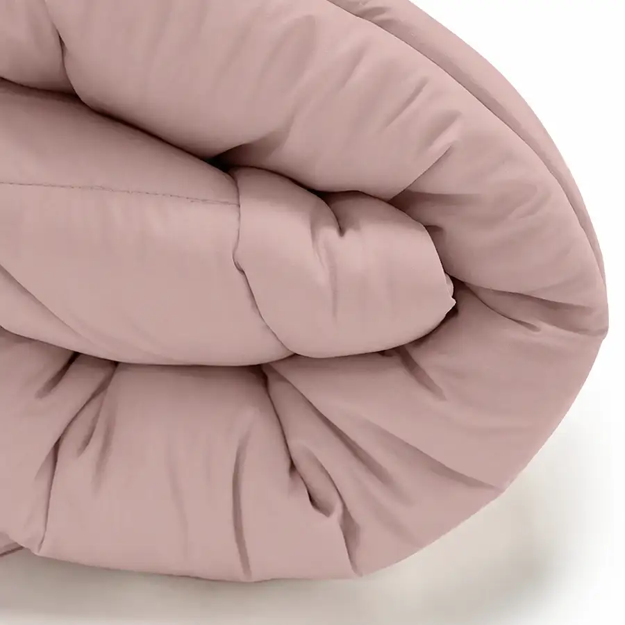 Colcha com Elástico Percal Rosé