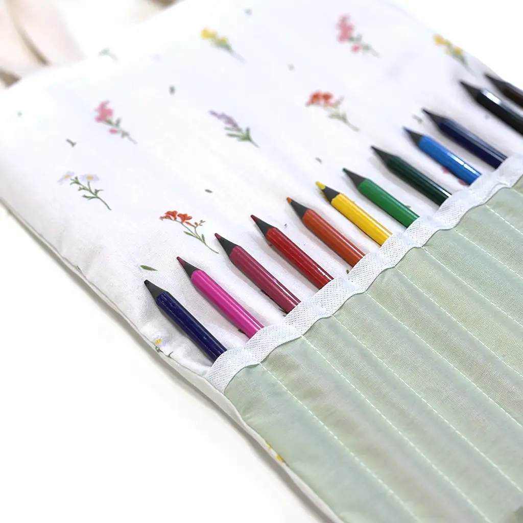 Kit Infantil de Desenho - Florzinhas com Verde Pistache
