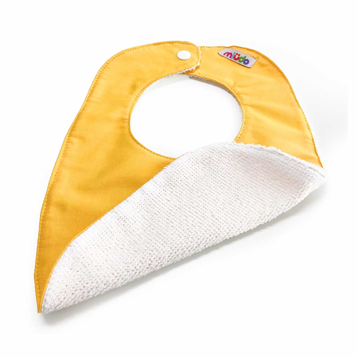 Babador de Algodão e Atoalhado Amarelo Ovo - Imagem 4