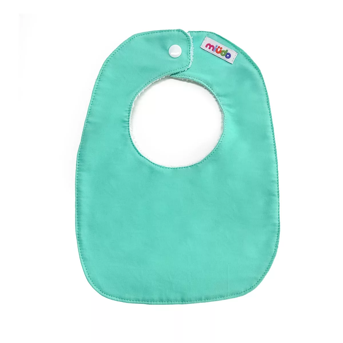 Babador de Algodão e Atoalhado Verde Tiffany