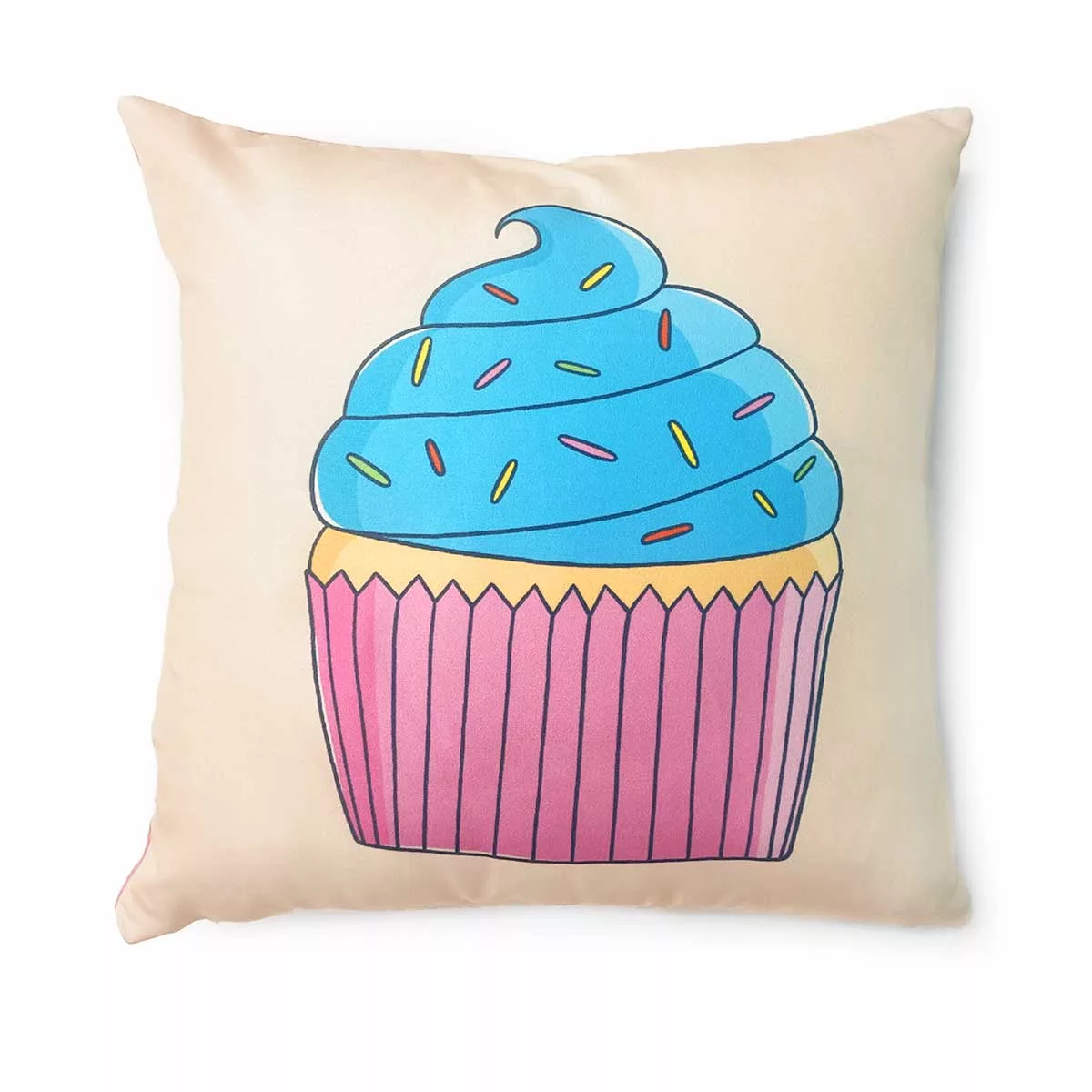 Capa de Almofada Infantil Cupcake 40×40 cm