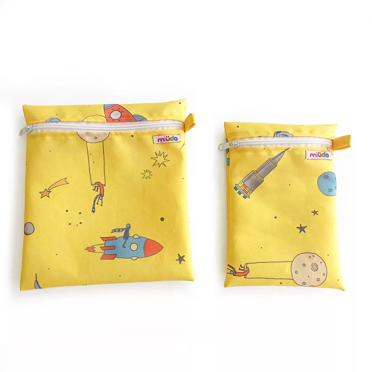 Kit 2 Bolsinhas de Nylon Espaço Amarelo - Imagem 3