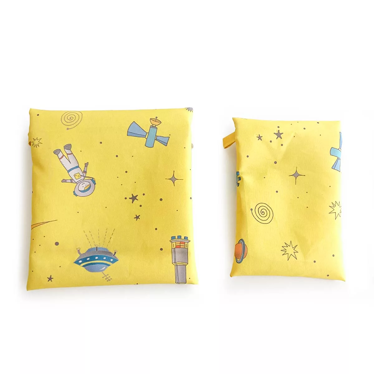 Kit 2 Bolsinhas de Nylon Espaço Amarelo - Imagem 4