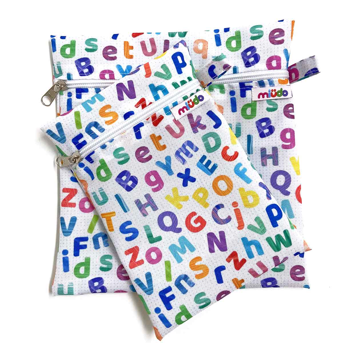 Kit 2 Bolsinhas de Nylon Letrinhas