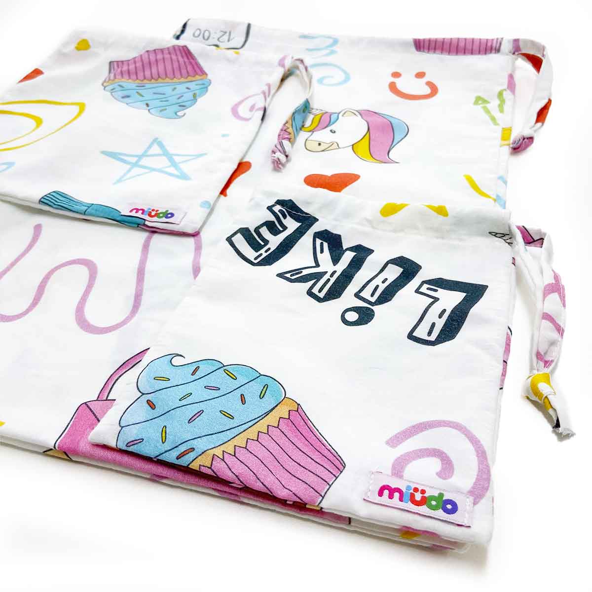 Saco Organizador Infantil Multiuso - Sweet - Kit com 3 - Imagem 3