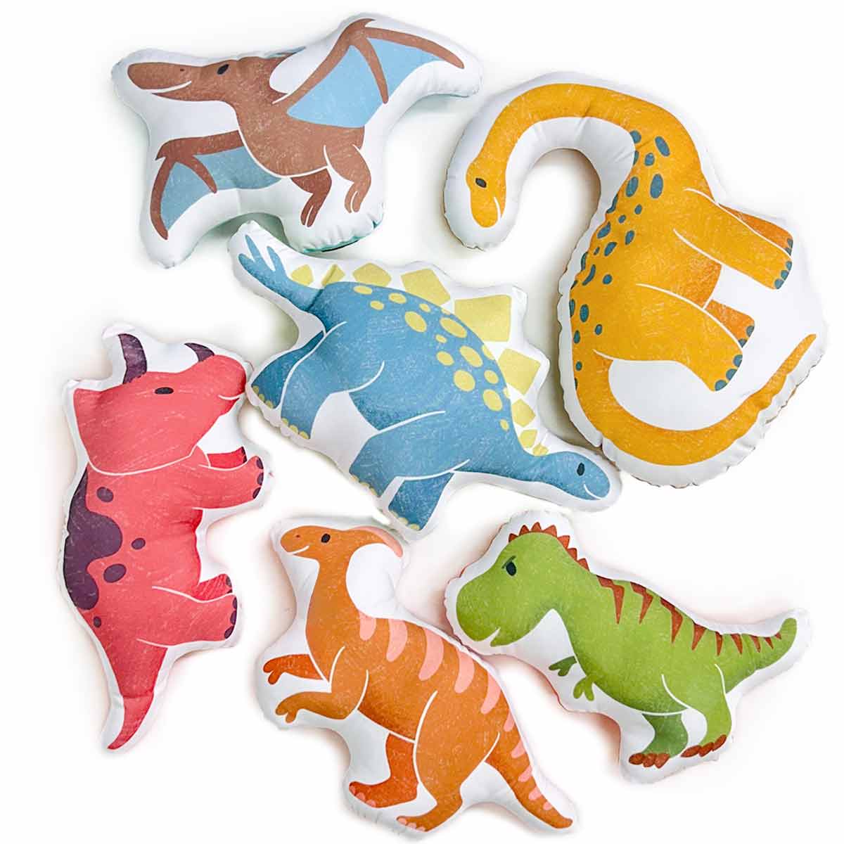 Kit 6 Almofadinhas Infantis Toy Dinossauros