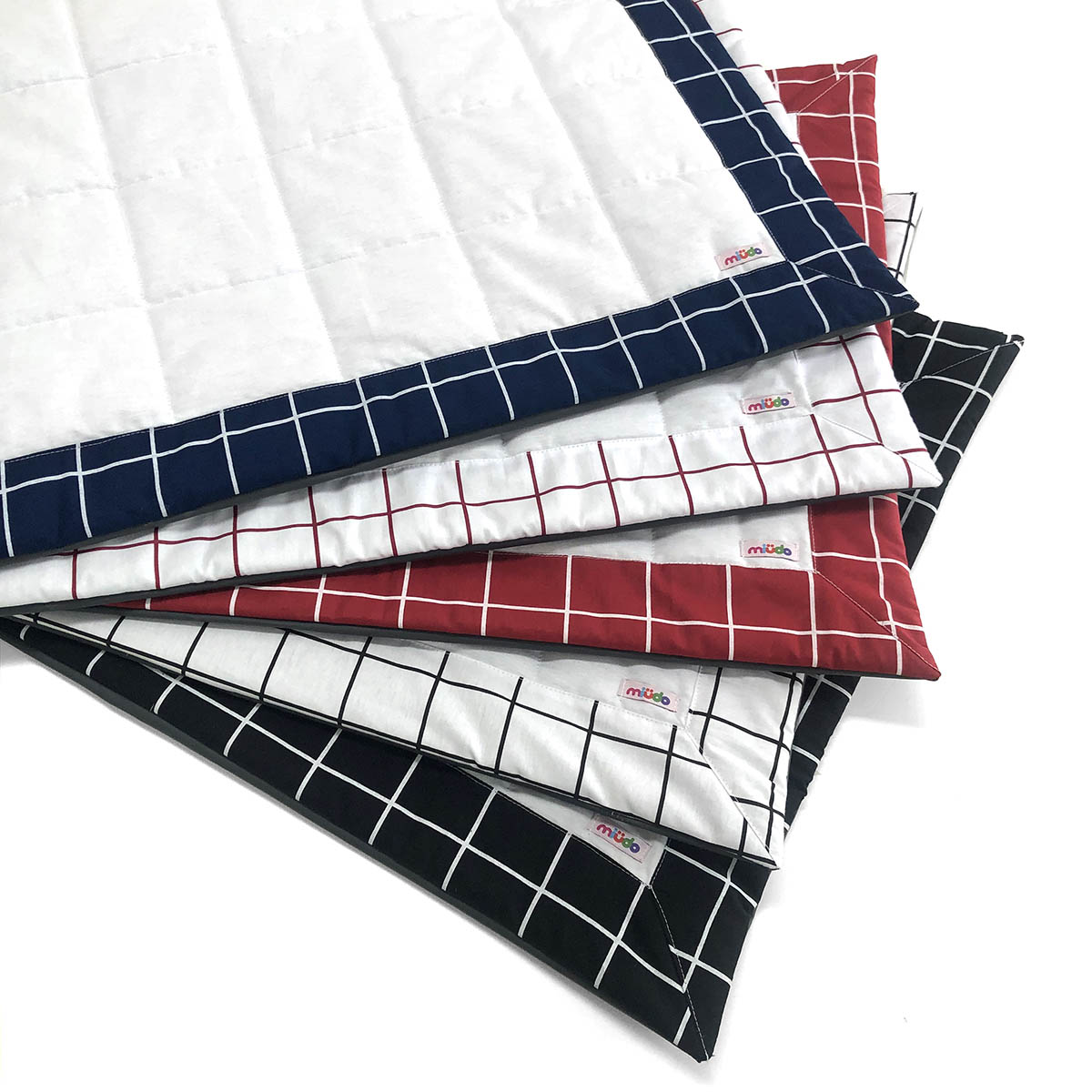 Kit com 5 Tapetes Pet Quadriculado