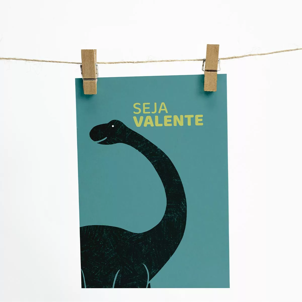 Conjunto de 4 Pôsteres Decorativos Dinossauros Silhueta - Imagem 3