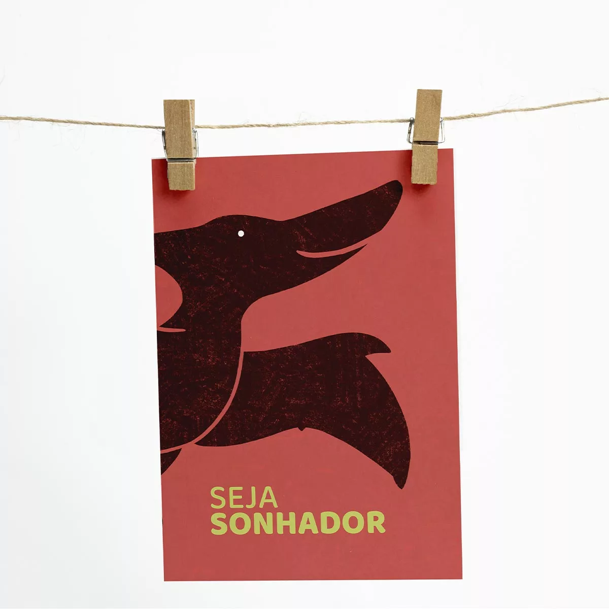 Conjunto de 4 Pôsteres Decorativos Dinossauros Silhueta - Imagem 5
