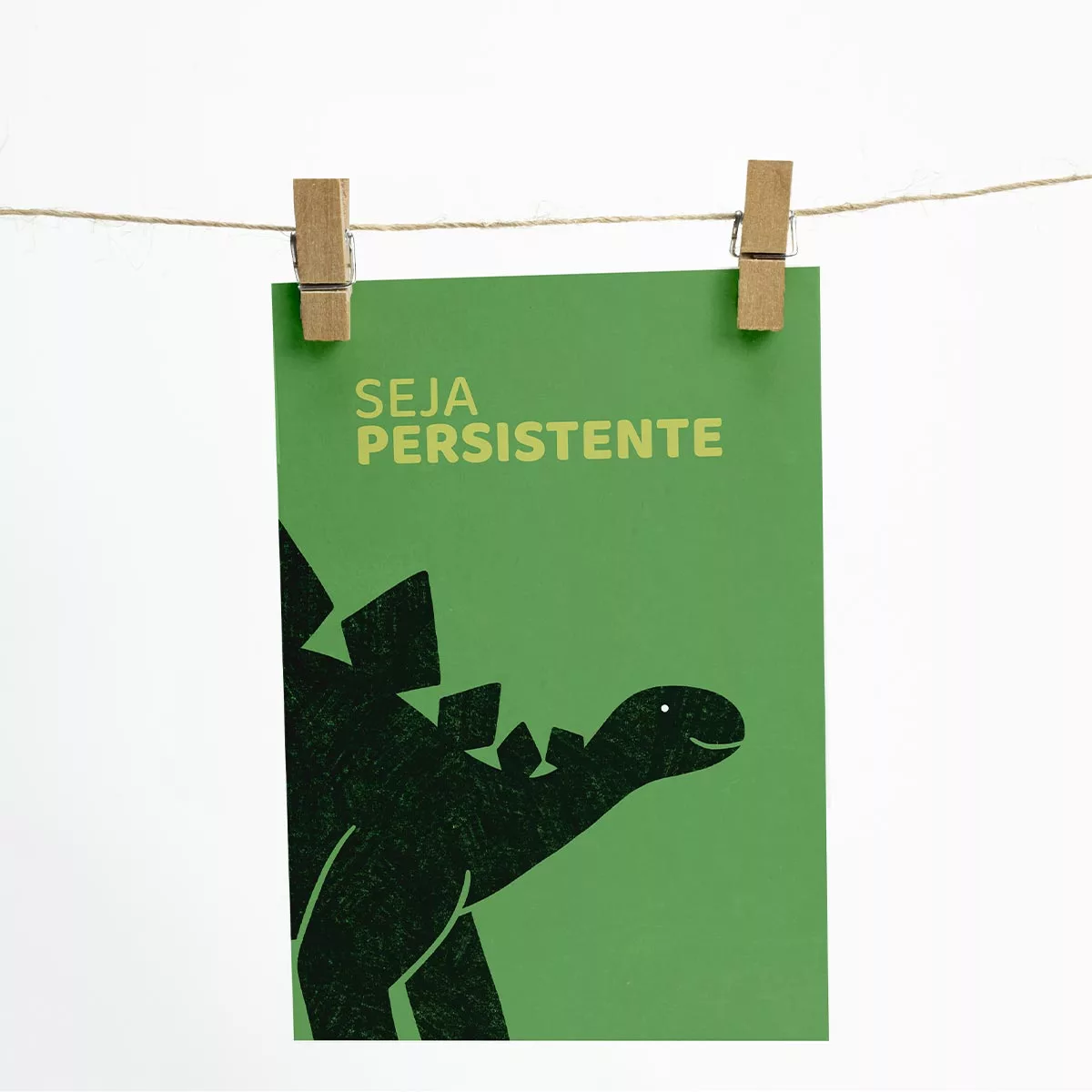 Conjunto de 4 Pôsteres Decorativos Dinossauros Silhueta - Imagem 6