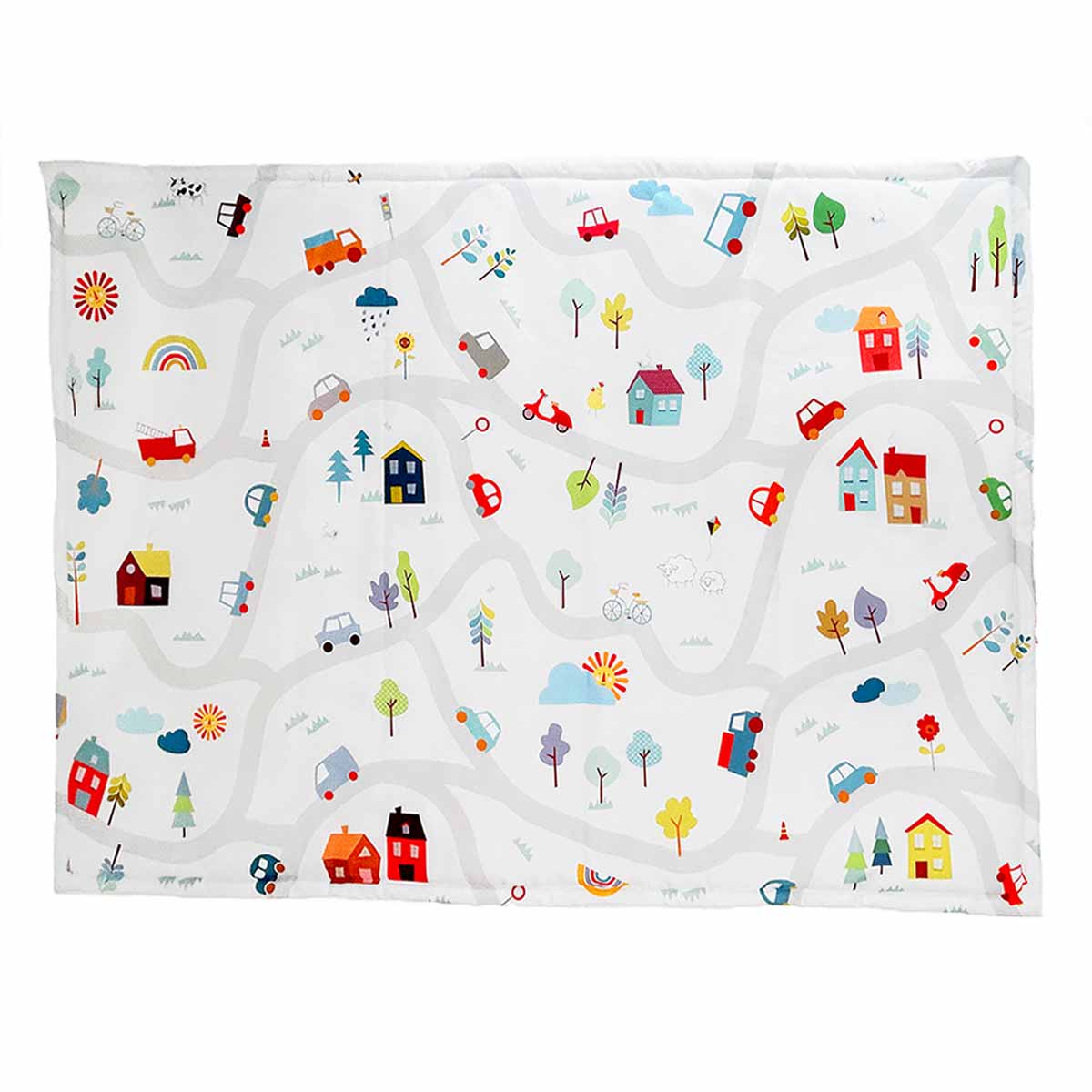 Tapetão de Brincar Carrinhos com Bolsa 195x136cm