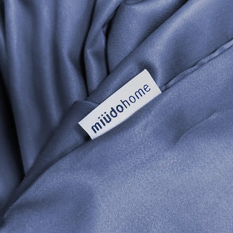 Capa de Edredom Azul Bambu Com Zíper - Imagem 4